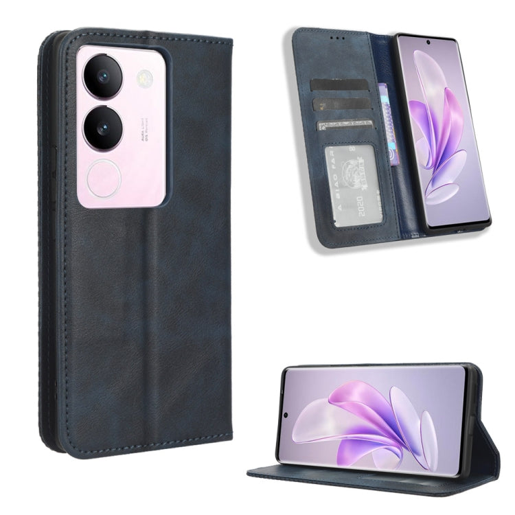 Custodia in pelle con fibbia magnetica per Vivo Y78 Plus e modelli compatibili