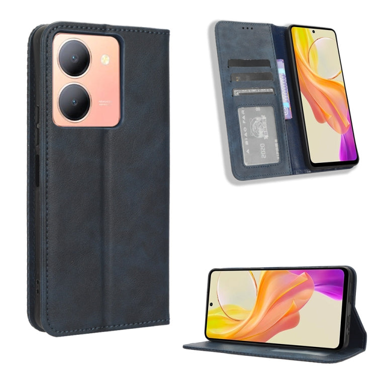 Custodia in pelle con fibbia magnetica per Vivo Y78 Plus e modelli compatibili