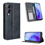 Custodia per telefono in pelle con trama retrò con fibbia magnetica, For vivo Y100 5G, For vivo Y33T / Y33s / Y21 / Y21s, For vivo Y33T 2023 V2317A