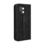 Custodia in pelle con fibbia magnetica per Vivo Y17s e modelli compatibili