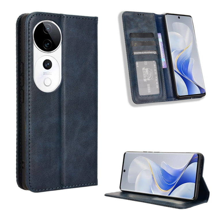 Custodia in pelle con fibbia magnetica per Vivo S19 5G