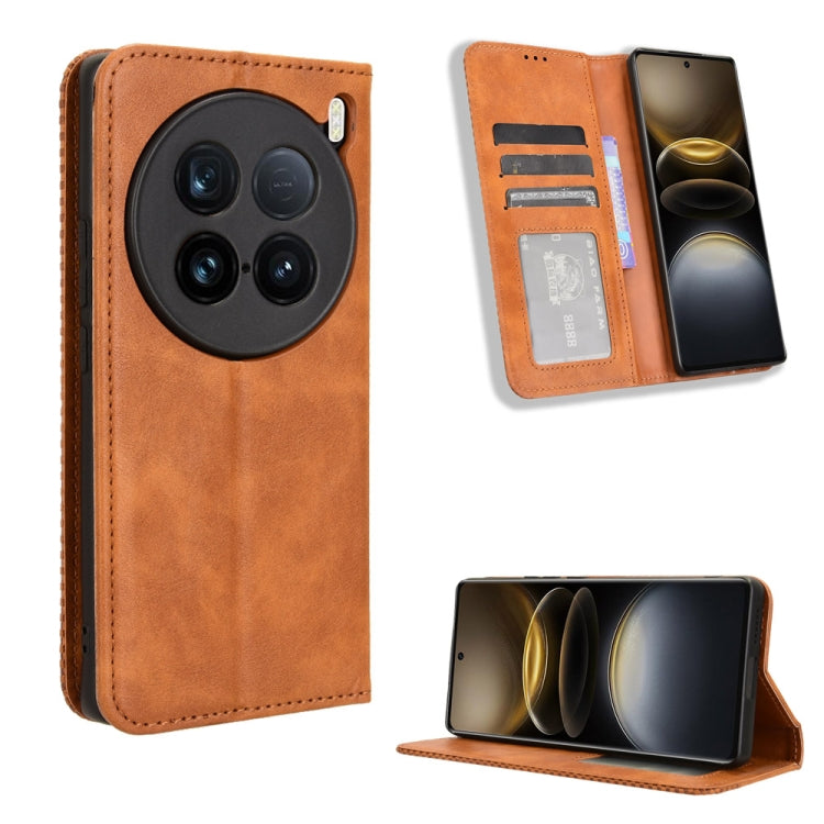 Custodia in pelle con fibbia magnetica per Vivo V30 Pro, V30, S18, S18 Pro