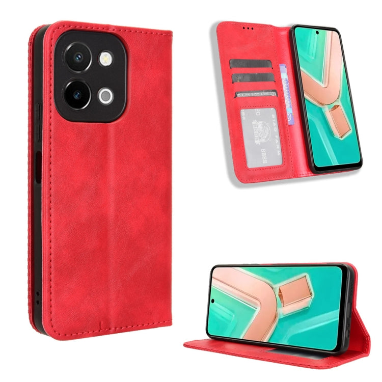 Custodia in pelle con fibbia magnetica per Vivo S19 5G