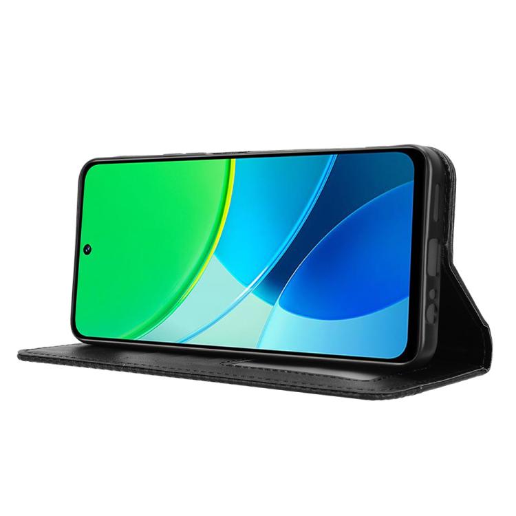 Custodia in pelle con fibbia magnetica per Vivo V40 Lite 4G/5G