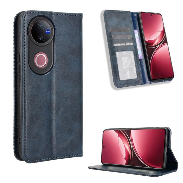 Custodia in pelle con fibbia magnetica per Vivo Y04 4G e Y29s 5G