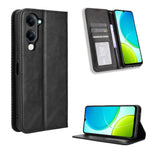 Custodia in pelle con fibbia magnetica per Vivo Y04 4G e Y29s 5G