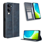Custodia in pelle con fibbia magnetica per Vivo Y04 4G e Y29s 5G