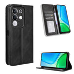 Custodia in pelle con fibbia magnetica per Vivo Y04 4G e Y29s 5G