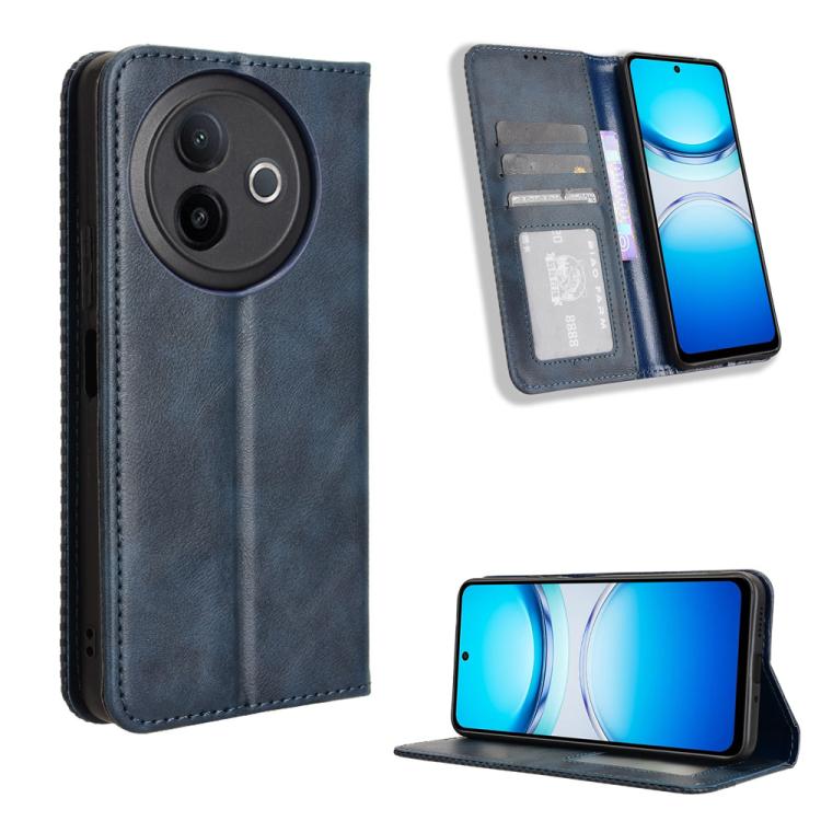 Custodia in pelle con fibbia magnetica per Vivo Y04 4G e Y29s 5G