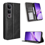 Custodia in pelle con fibbia magnetica per Vivo Y04 4G e Y29s 5G