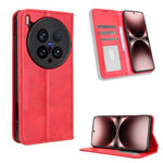 Custodia in pelle con fibbia magnetica per Vivo Y04 4G e Y29s 5G