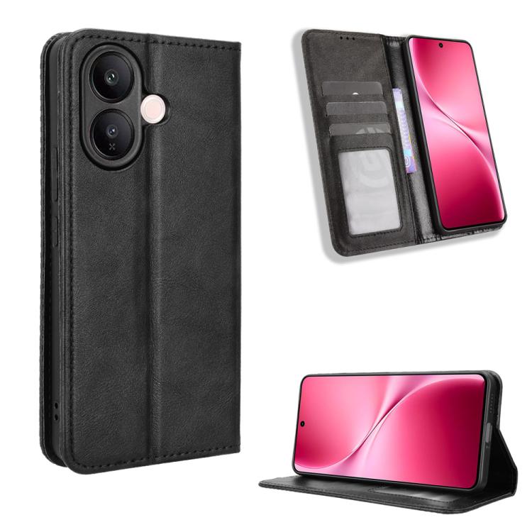 Custodia in pelle con fibbia magnetica per Vivo X300 e modelli compatibili