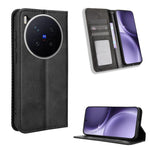 Custodia in pelle con fibbia magnetica per Vivo X300 e modelli compatibili