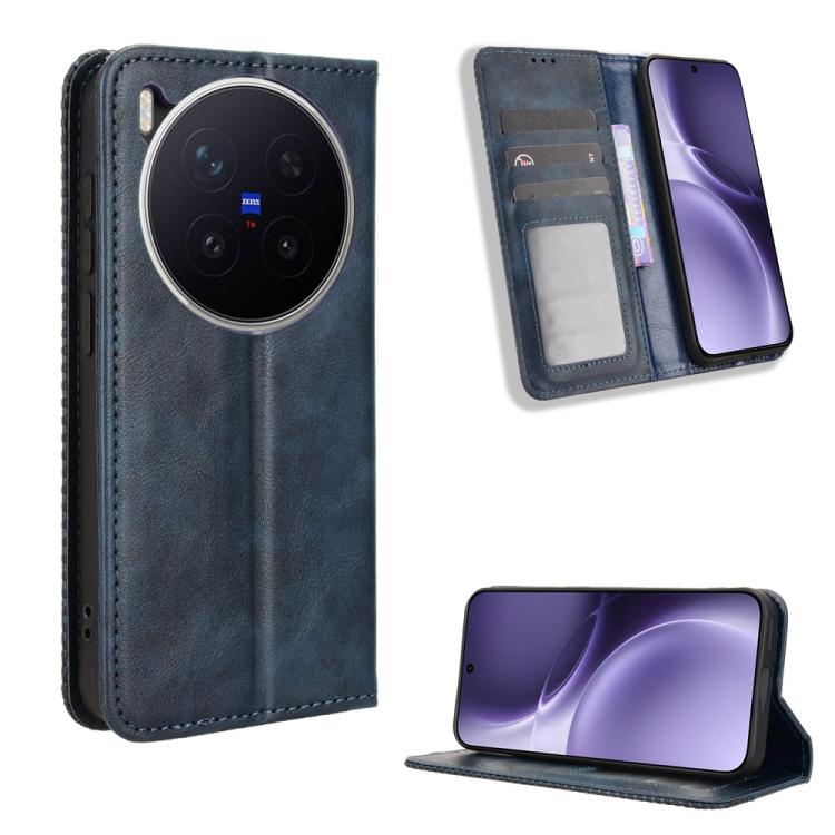 Custodia in pelle con fibbia magnetica per Vivo X300 e modelli compatibili