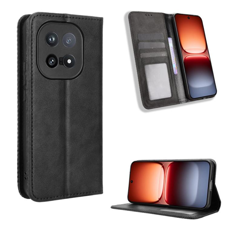 Custodia in pelle con fibbia magnetica per Vivo X300 e modelli compatibili