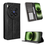 Custodia in pelle con fibbia magnetica per Vivo X300 e modelli compatibili