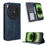 Custodia in pelle con fibbia magnetica per Vivo X300 e modelli compatibili