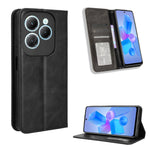 Custodia in pelle con fibbia magnetica per Infinix Hot 40 e modelli compatibili