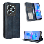 Custodia in pelle con fibbia magnetica per Infinix Hot 40 e modelli compatibili