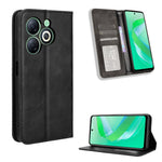 Custodia in pelle con fibbia magnetica per Infinix Hot 40 e modelli compatibili