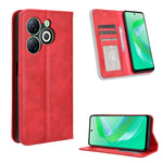 Custodia in pelle con fibbia magnetica per Infinix Hot 40 e modelli compatibili