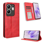 Custodia in pelle con fibbia magnetica per Infinix Hot 40 e modelli compatibili