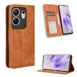 Custodia in pelle con fibbia magnetica per Infinix Hot 40 e modelli compatibili