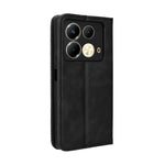 Custodia in pelle con fibbia magnetica per Infinix Hot 40 e modelli compatibili
