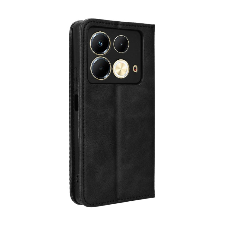 Custodia in pelle con fibbia magnetica per Infinix Hot 40 e modelli compatibili