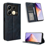 Custodia in pelle con fibbia magnetica per Infinix Hot 40 e modelli compatibili