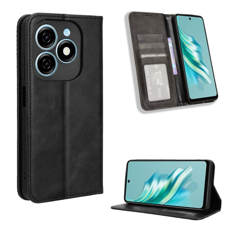 Custodia in pelle con fibbia magnetica per Tecno Spark 20 4G