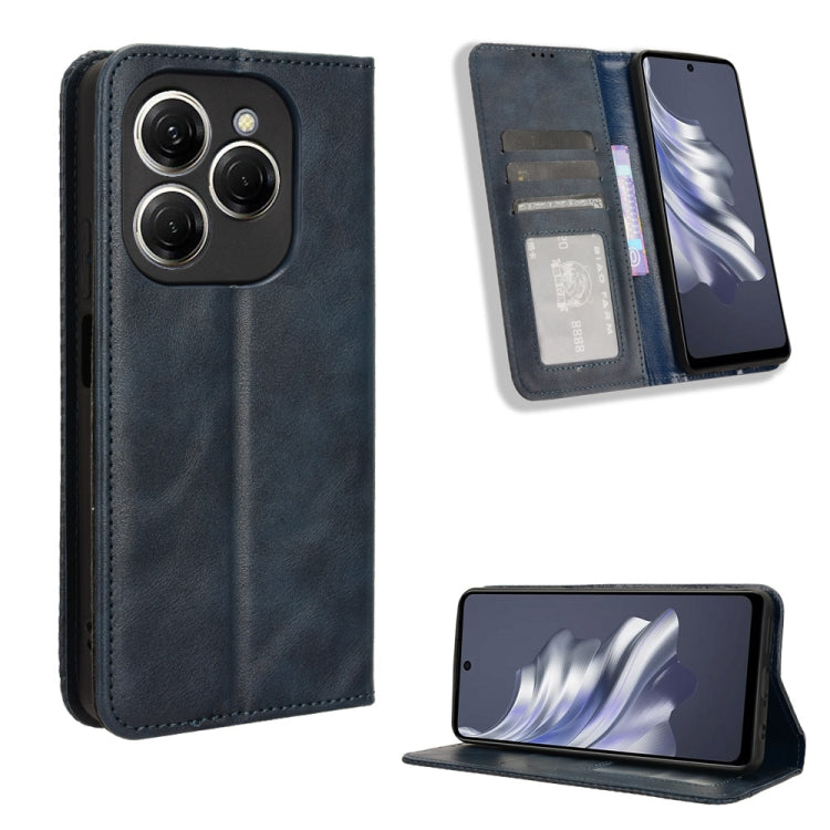 Custodia in pelle con fibbia magnetica per Tecno Spark 20 4G