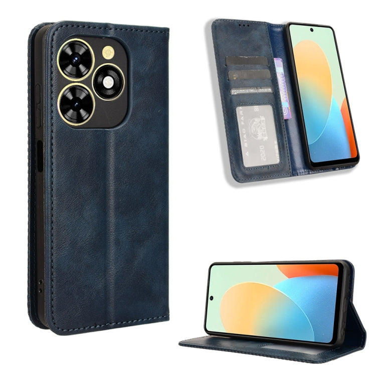 Custodia in pelle con fibbia magnetica per Tecno Spark 20 4G
