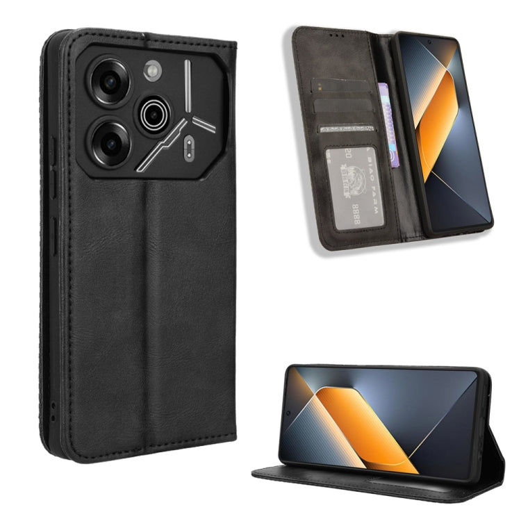Custodia in pelle con fibbia magnetica per Tecno Spark 20 4G