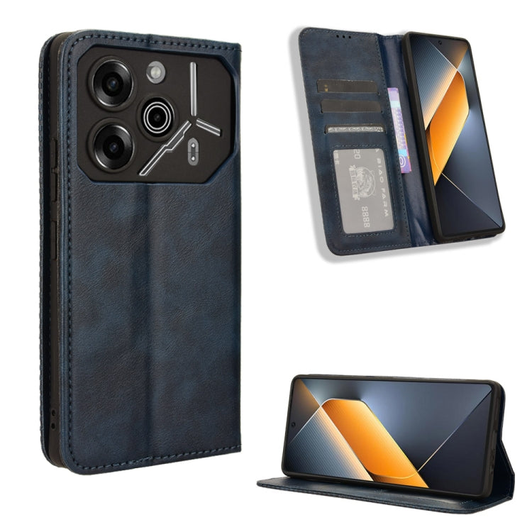 Custodia in pelle con fibbia magnetica per Tecno Spark 20 4G
