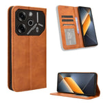 Custodia in pelle con fibbia magnetica per Tecno Spark 20 4G