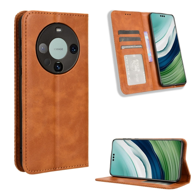 Custodia in pelle con fibbia magnetica per Huawei nova Y72 e Enjoy 70