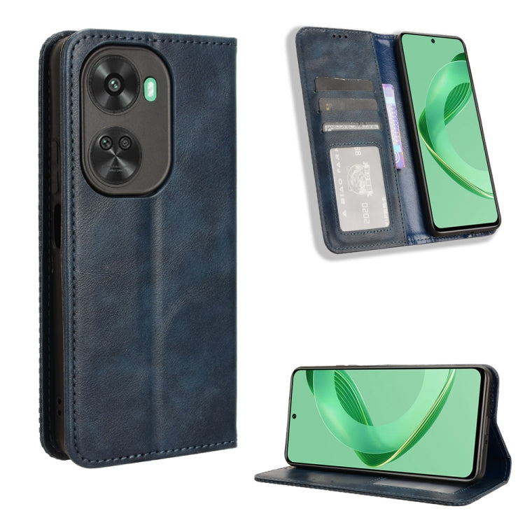 Custodia in pelle con fibbia magnetica per Huawei nova Y72 e Enjoy 70
