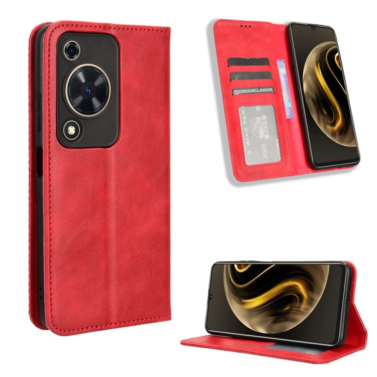 Custodia in pelle con fibbia magnetica per Huawei nova Y72 e Enjoy 70
