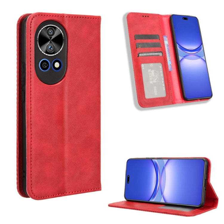Custodia in pelle con fibbia magnetica per Huawei nova Y72 e Enjoy 70