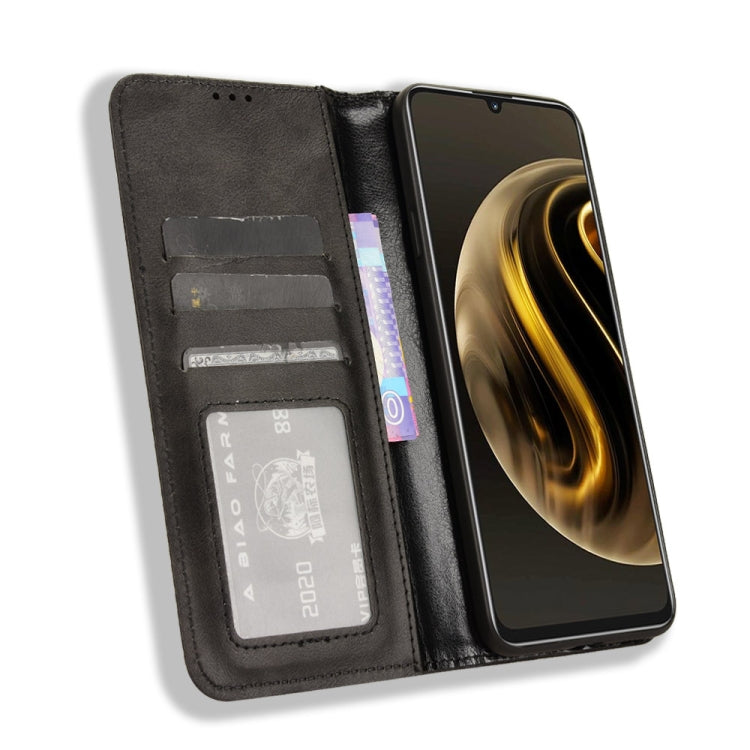 Custodia in pelle con fibbia magnetica per Huawei nova Y72 e Enjoy 70