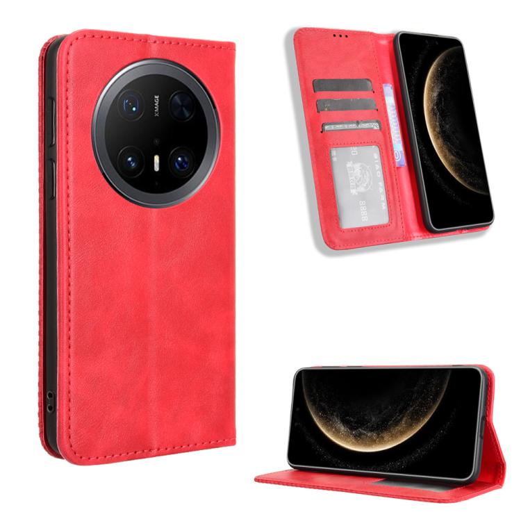 Custodia in pelle con fibbia magnetica per Huawei Pura 80 5G