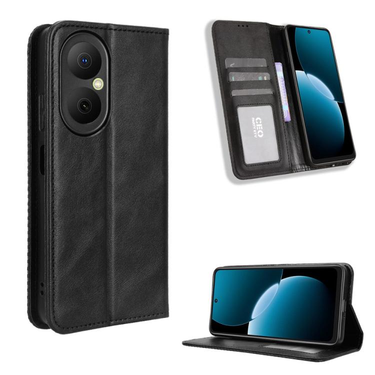 Custodia in pelle con fibbia magnetica per Huawei Pura 80 5G
