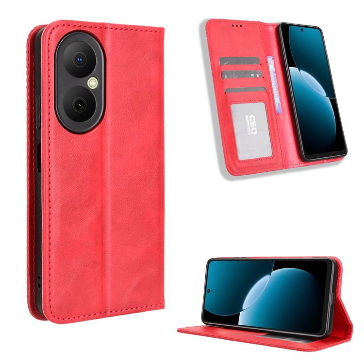 Custodia in pelle con fibbia magnetica per Huawei Pura 80 5G