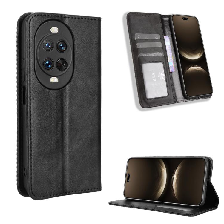 Custodia in pelle con fibbia magnetica per Huawei Pura 80 5G