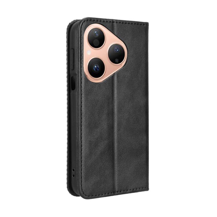 Custodia in pelle con fibbia magnetica per Huawei Pura 80 5G