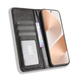 Custodia in pelle con fibbia magnetica per Huawei Pura 80 5G