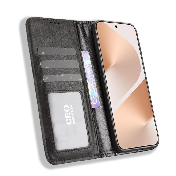 Custodia in pelle con fibbia magnetica per Huawei Pura 80 5G