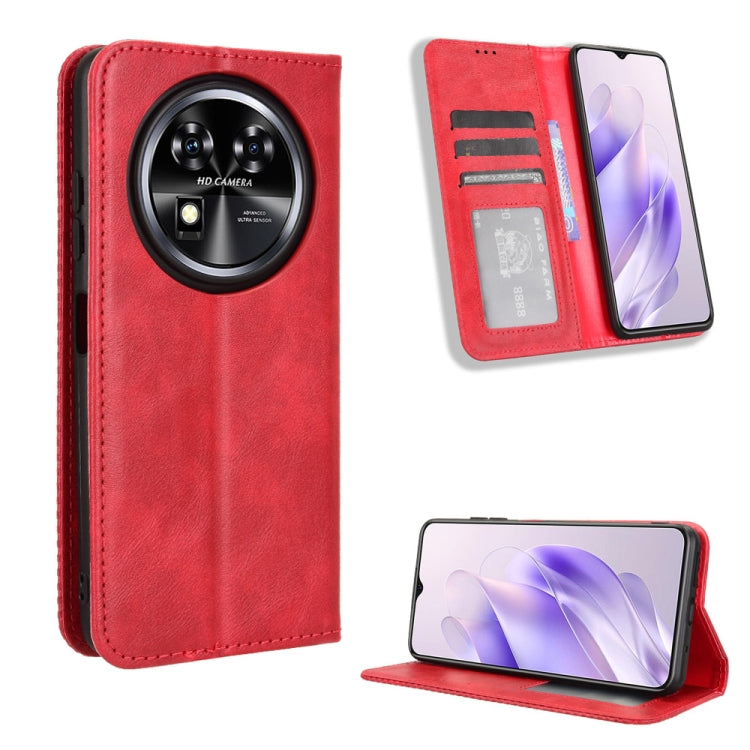 Custodia in pelle con fibbia magnetica per Oukitel C50 e modelli compatibili