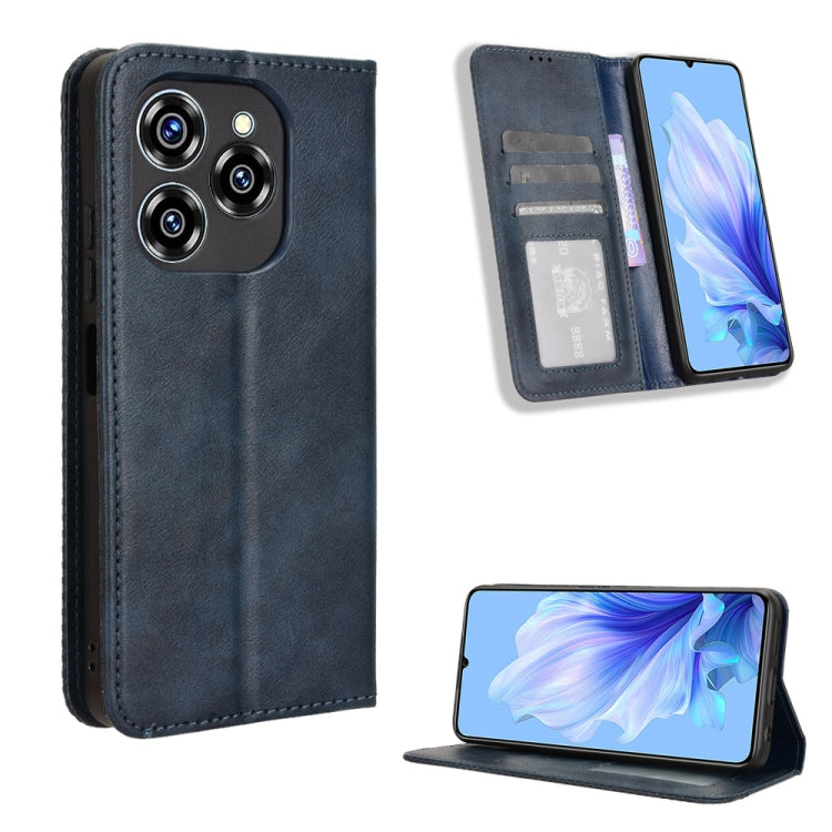 Custodia in pelle con fibbia magnetica per Oukitel C50 e modelli compatibili